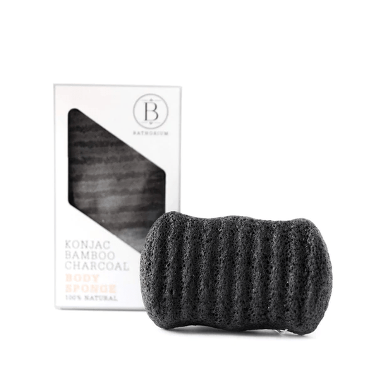 Bathorium Bamboo Charcoal Konjac Body Sponge