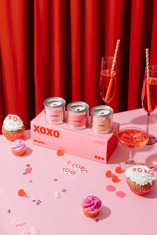 Mala the Brand XOXO Mini Candle Gift Set
