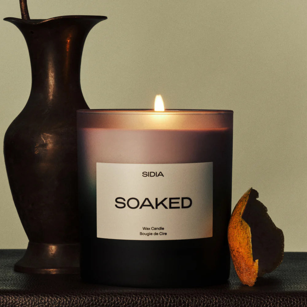 SIDIA Soaked Candle – Juniper, Cypress & Fresh Musks