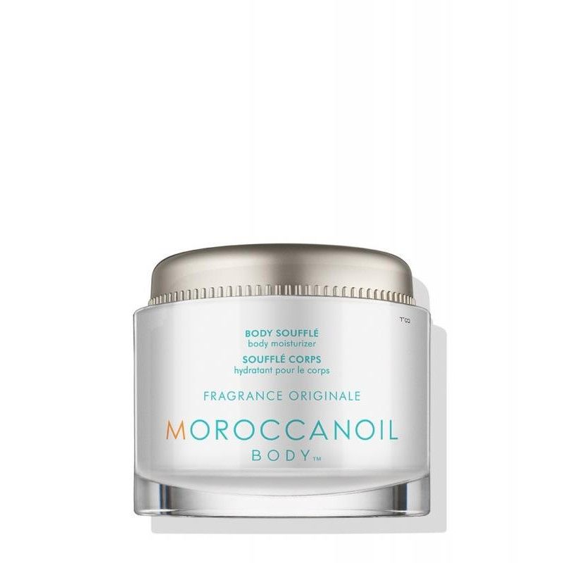 A lightweight whip of argan oil and shea butter, Moroccanoil® Body Soufflé Fragrance Originale absorbs quickly and deeply for intense skin hydration, delivering immediate smoothness and instant gratification for the senses.