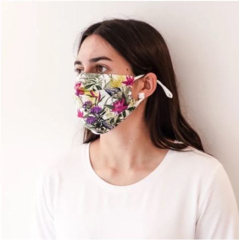Silk Mask: Fern Floral